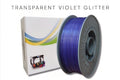 Filamento PLA 1Kg 1,75 Glitter Violeta Translucido